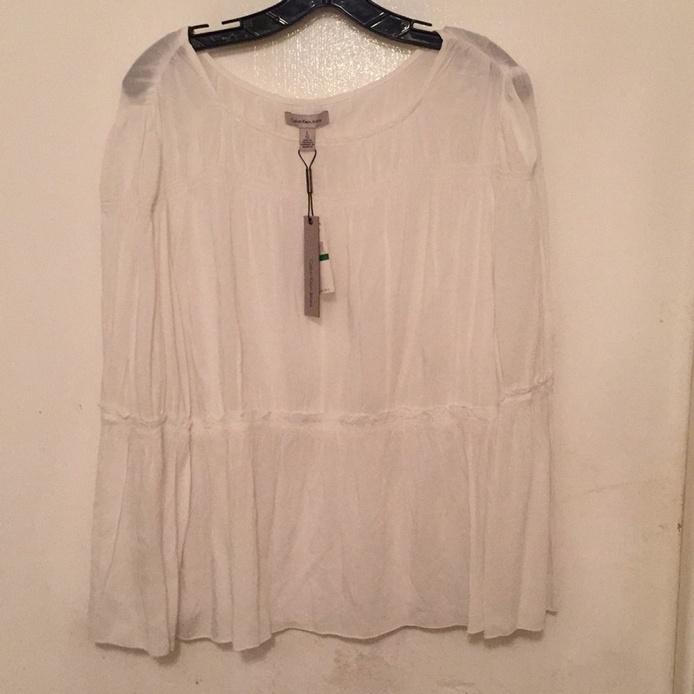 Calvin Klein white cotton top.